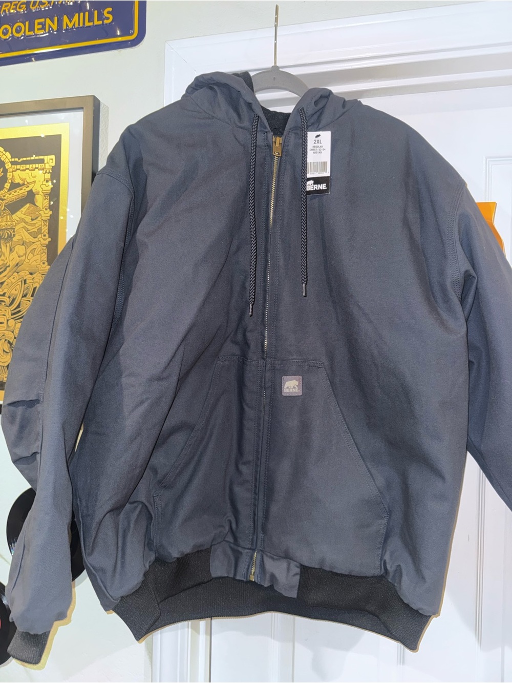 Berne navy blue jacket Size XXL heavy weight #workwear #outerwear
